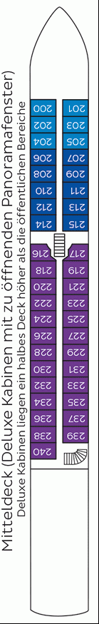 Deckplan Mitteldeck – Bijou du Rhone