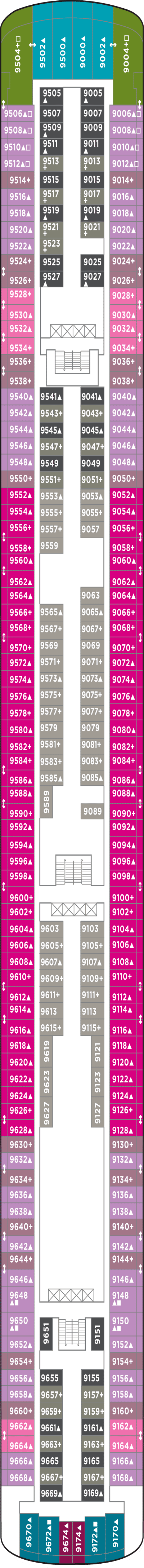 Deckplan Deck 09 – Norwegian Jade