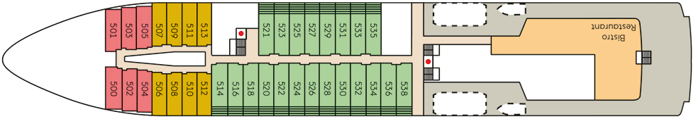 Deckplan Deck 5 – HANSEATIC spirit