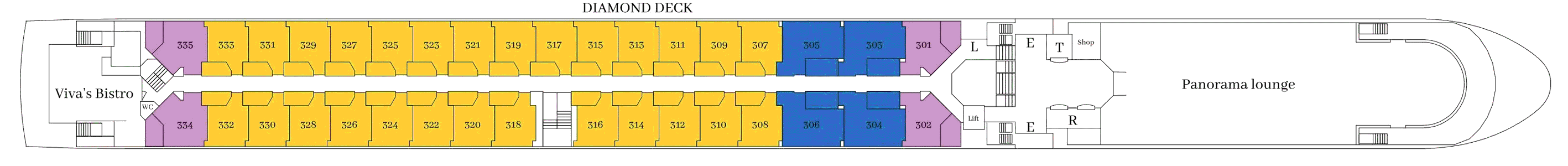 Deckplan Diamant Deck – VIVA One