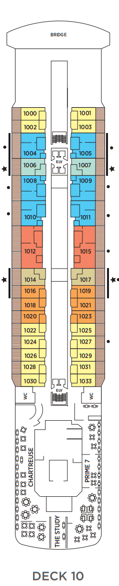 Deckplan Deck 10 – Seven Seas Splendor