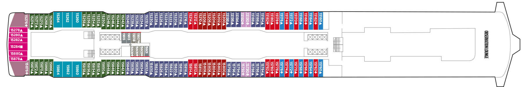 Deckplan Deck 15 – Norwegian Encore