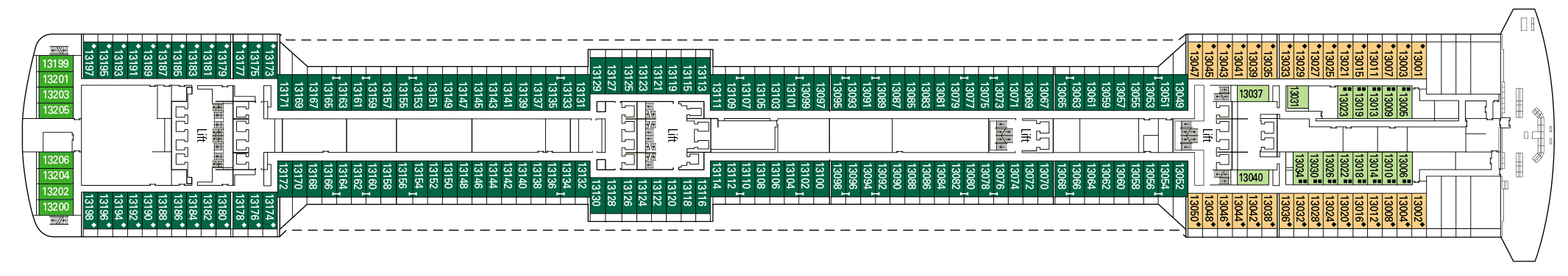 Deckplan Piero Della Francesca – MSC Splendida