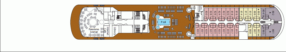 Deckplan Deck 8 – Silver Whisper
