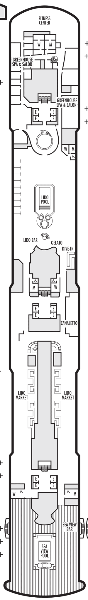 Deckplan Deck 9 Lido Deck – Nieuw Statendam