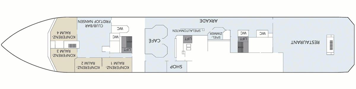 Deckplan Deck 4 – Kong Harald