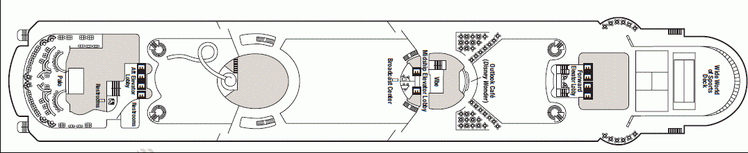 Deckplan Deck 10 – Disney Wonder