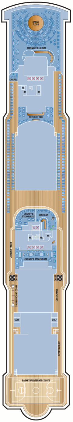 Deckplan Deck 13 – Norwegian Gem