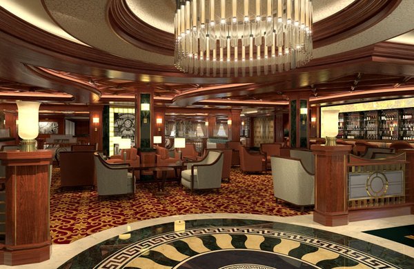Entspannen Sie auf den komfortablen Sesseln der Crown Grill Lounge