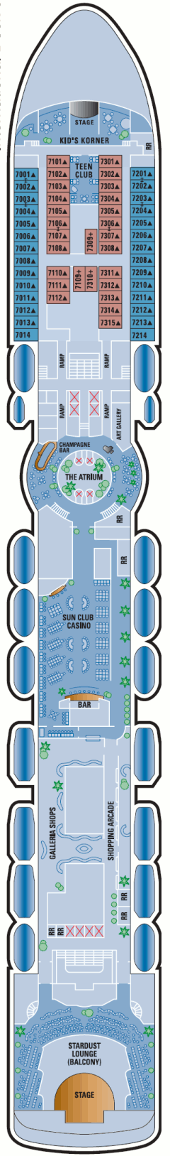Deckplan International Deck – Norwegian Sun