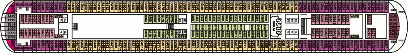 Deckplan Upper Deck – Carnival Magic