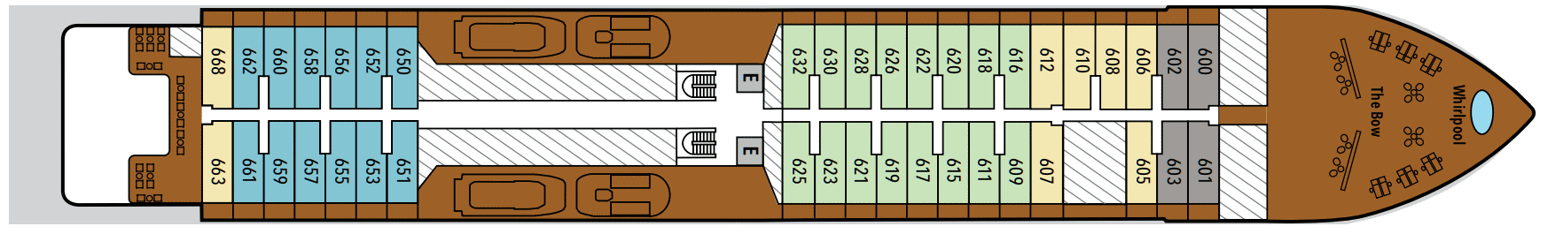 Deckplan Deck 6 – Silver Endeavour