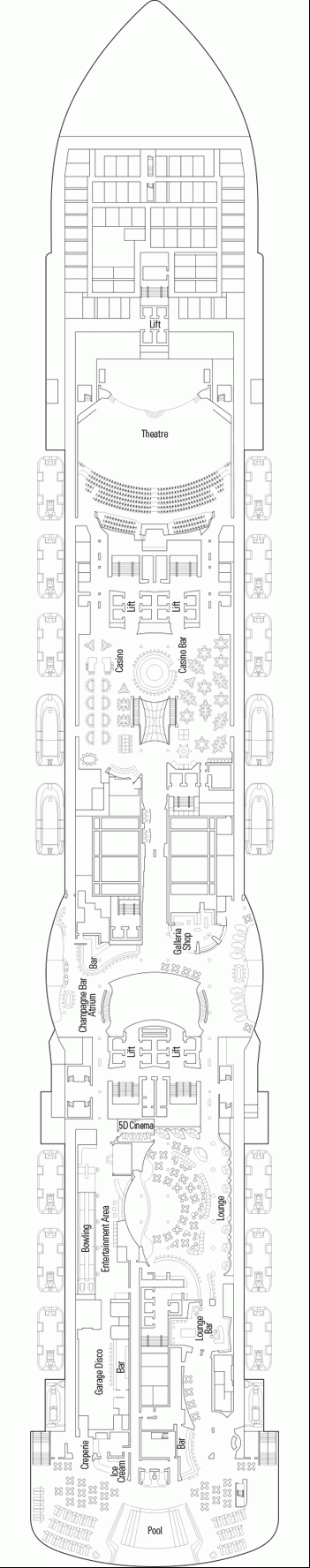 Deckplan Deck 7 - Miami Beach – MSC Seaside
