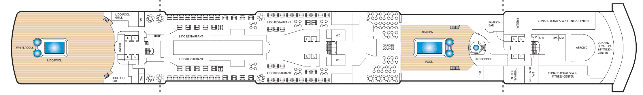 Deckplan Deck 9 – Queen Elizabeth