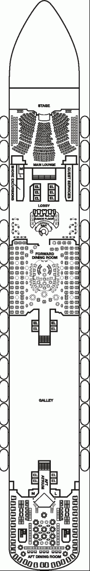 Deckplan Lobby Deck – Carnival Magic