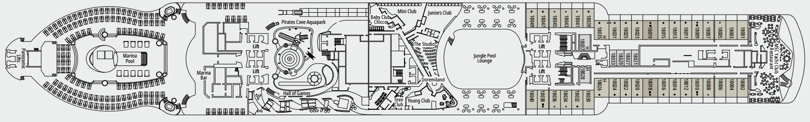 Deckplan 18 Capri – MSC Seascape