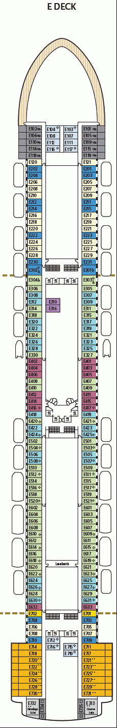 Deckplan E Deck – Azura