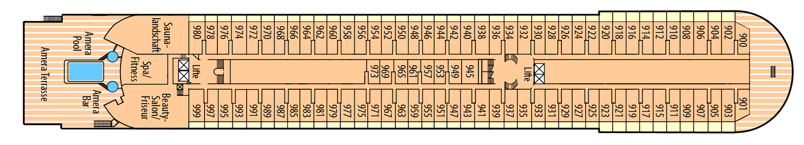 Deckplan Deck 9 - Apollo-Deck – Amera