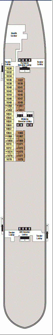 Deckplan Deck 1 – Disney Wonder