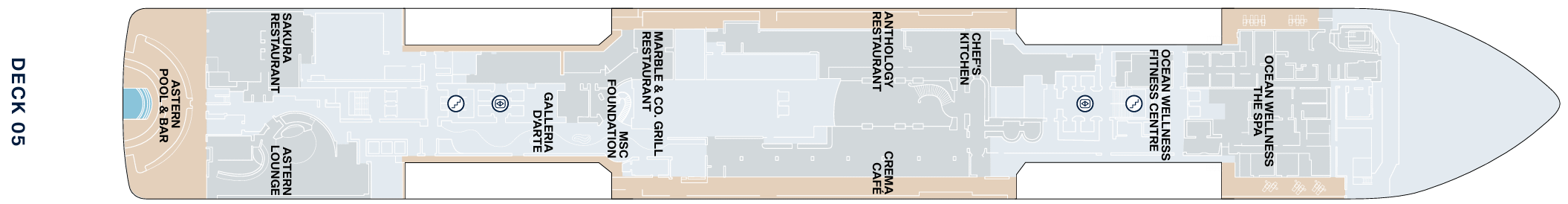Deckplan Deck 5 – Explora III