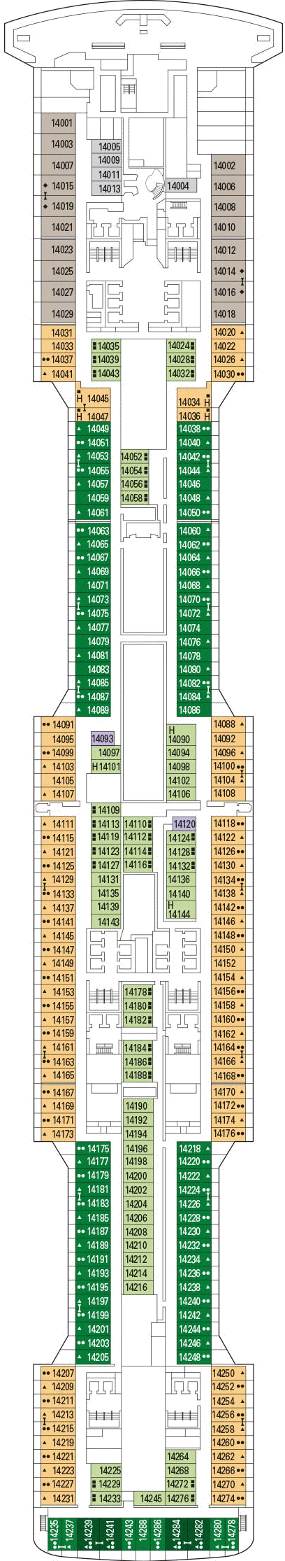 Deckplan Magritte – MSC Grandiosa