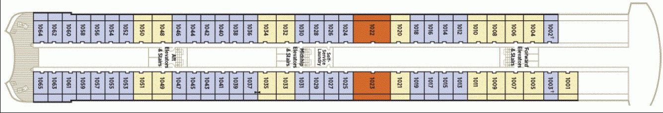Deckplan Deck 10 Penthouse Deck – Crystal Symphony