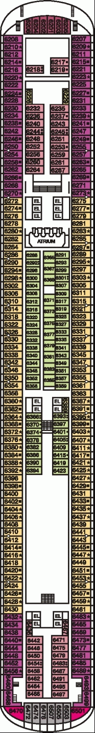 Deckplan Upper Deck – Carnival Magic