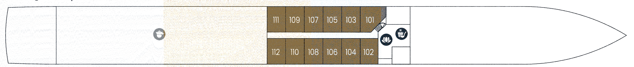 Deckplan Smaragd Deck – Viva Voyage