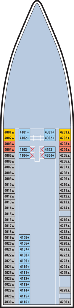 Deckplan Biscayne Deck – Norwegian Sky