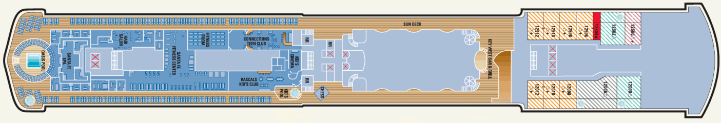 Deckplan Deck 12 – Pride of America