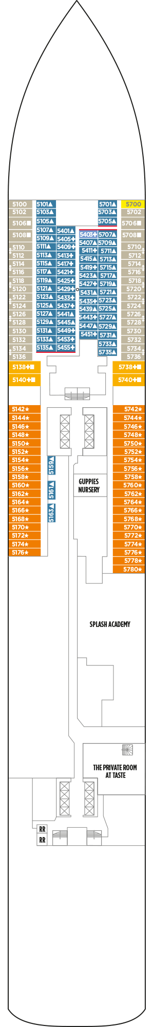 Deckplan Deck 05 – Norwegian Escape
