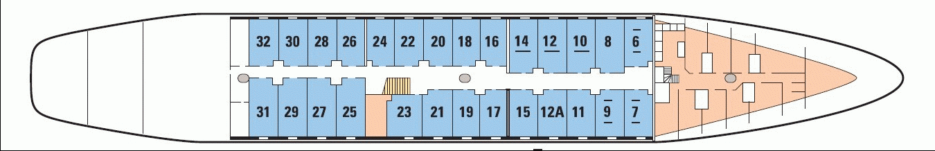 Deckplan Marie Galante Deck – Ponant