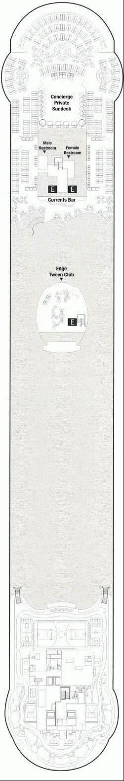 Deckplan Deck 13 – Disney Dream