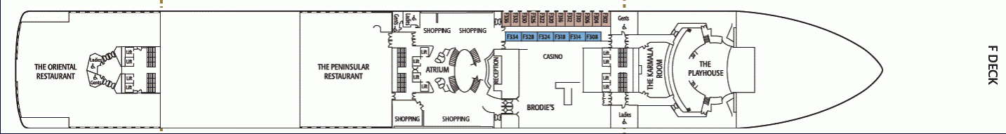 Deckplan F Deck – Azura
