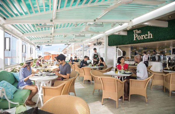 Snackbar The Porch bietet kleines fuer zwischendurch