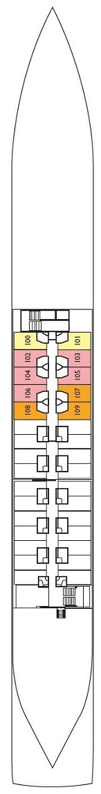 Deckplan Hauptdeck – Rousse Prestige