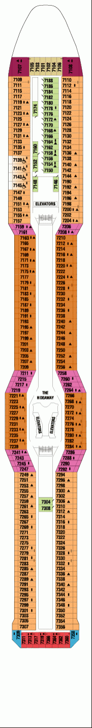 Deckplan Sunrise Deck – Celebrity Silhouette
