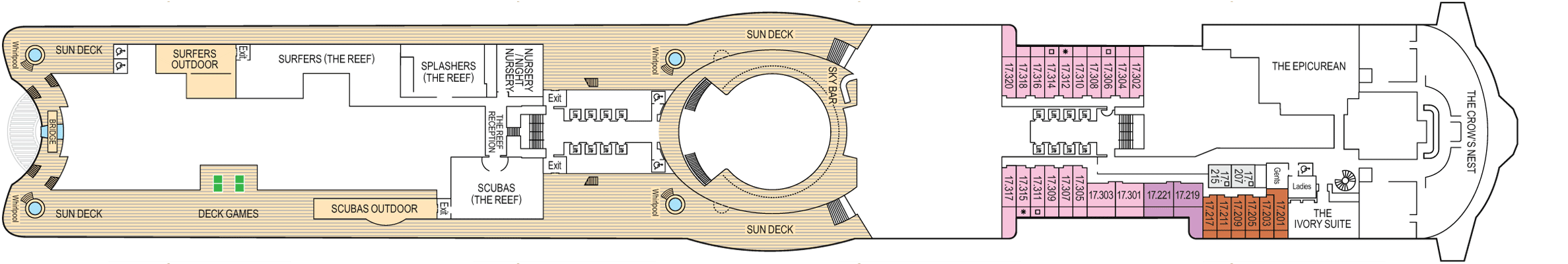 Deckplan Deck 17 – Iona
