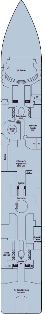 Deckplan Deck 6 – Norwegian Epic
