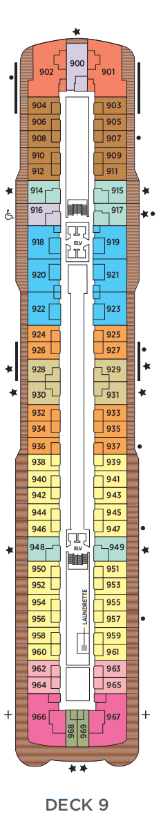 Deckplan Deck 9 – Seven Seas Grandeur
