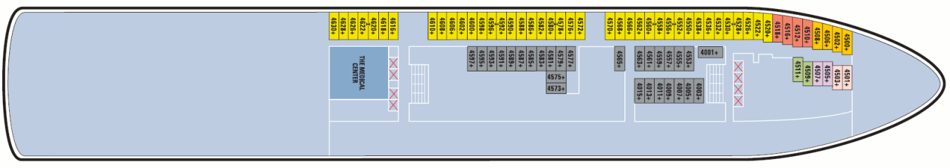 Deckplan Deck 4 – Norwegian Star