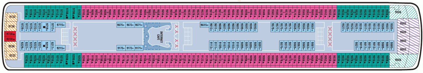 Deckplan Deck 9 – Norwegian Star