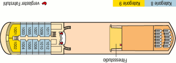 Deckplan Penthouse Deck – MS Europa