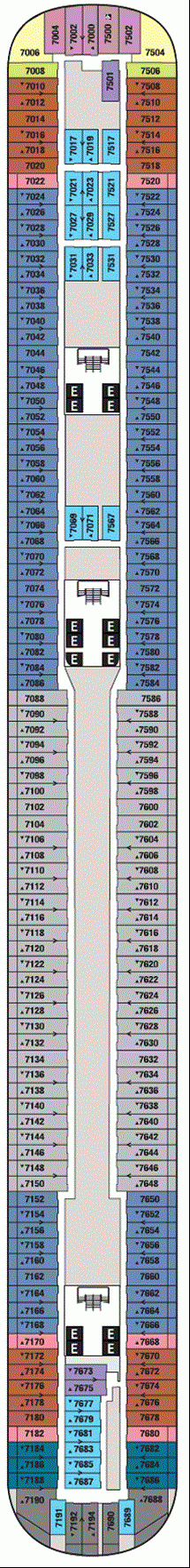 Deckplan Deck 7 – Disney Dream