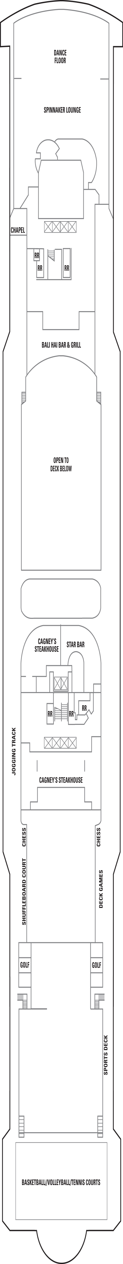 Deckplan Deck 13 – Norwegian Jade