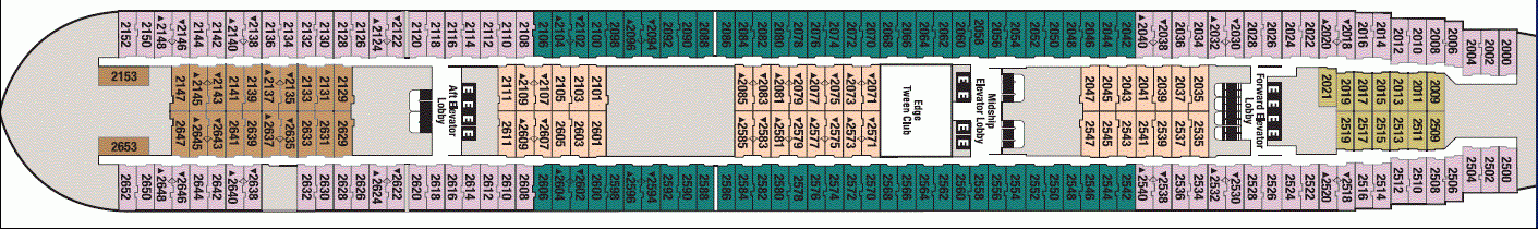 Deckplan Deck 2 – Disney Wonder
