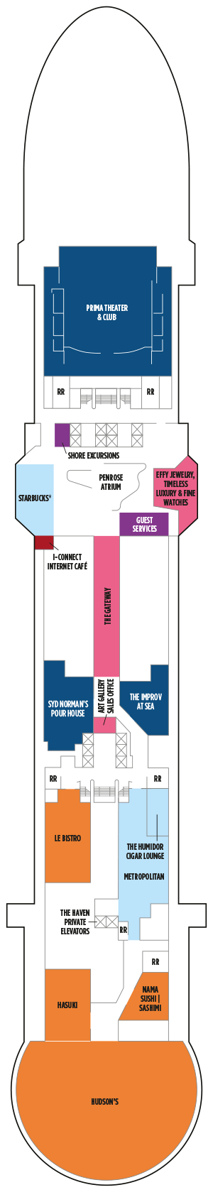 Deckplan Deck 7 – Norwegian Prima