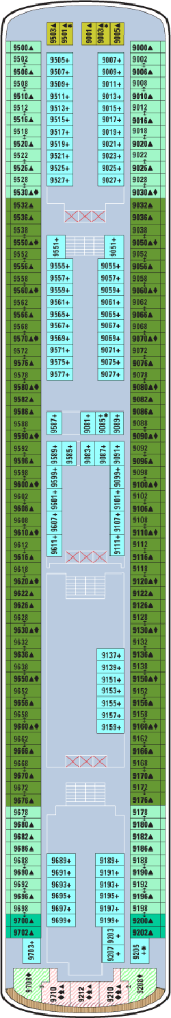 Deckplan Deck 09 – Norwegian Spirit
