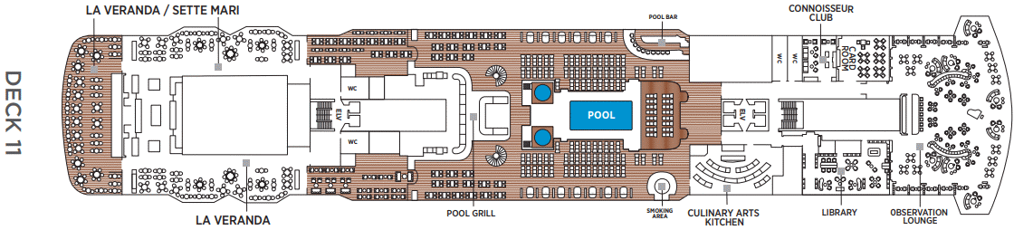 Deckplan Deck 11 – Seven Seas Grandeur
