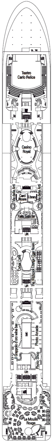 Deckplan Manzoni – MSC Poesia